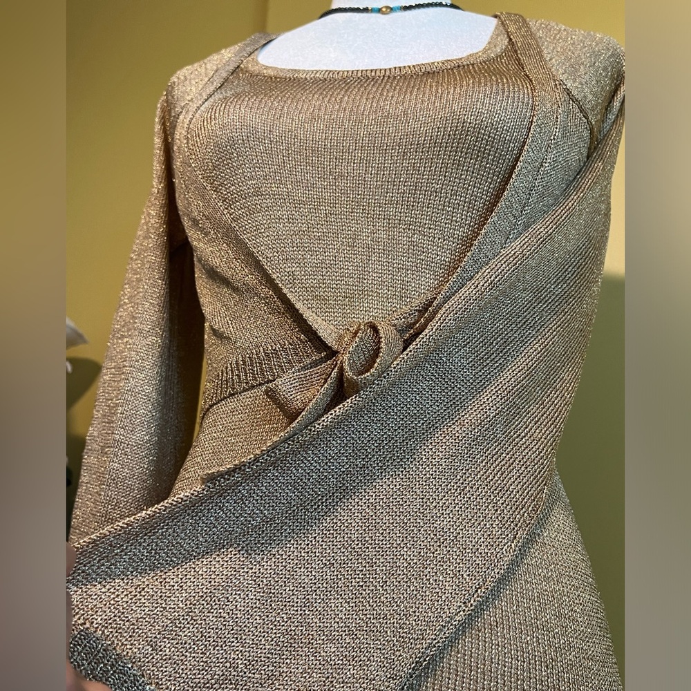 Marciano 2-piece gold metallic top-vintage